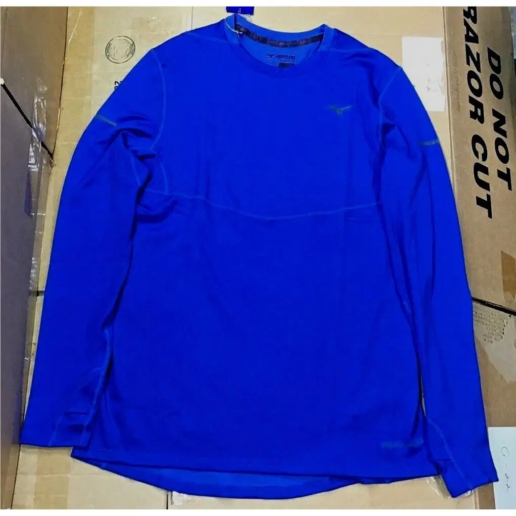 Mizuno Men’s Breath Thermo Long Sleeve Olympian Blue B23