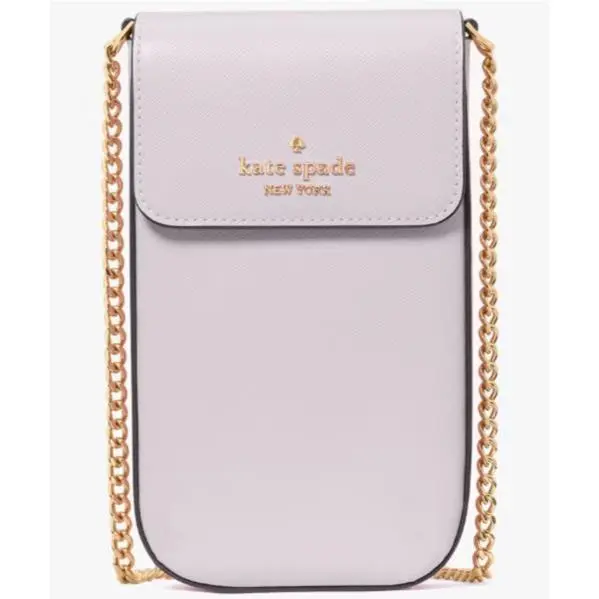 Kate Spade Madison Phone Lilac Leather Crossbody Bag KK152 Chain Purse