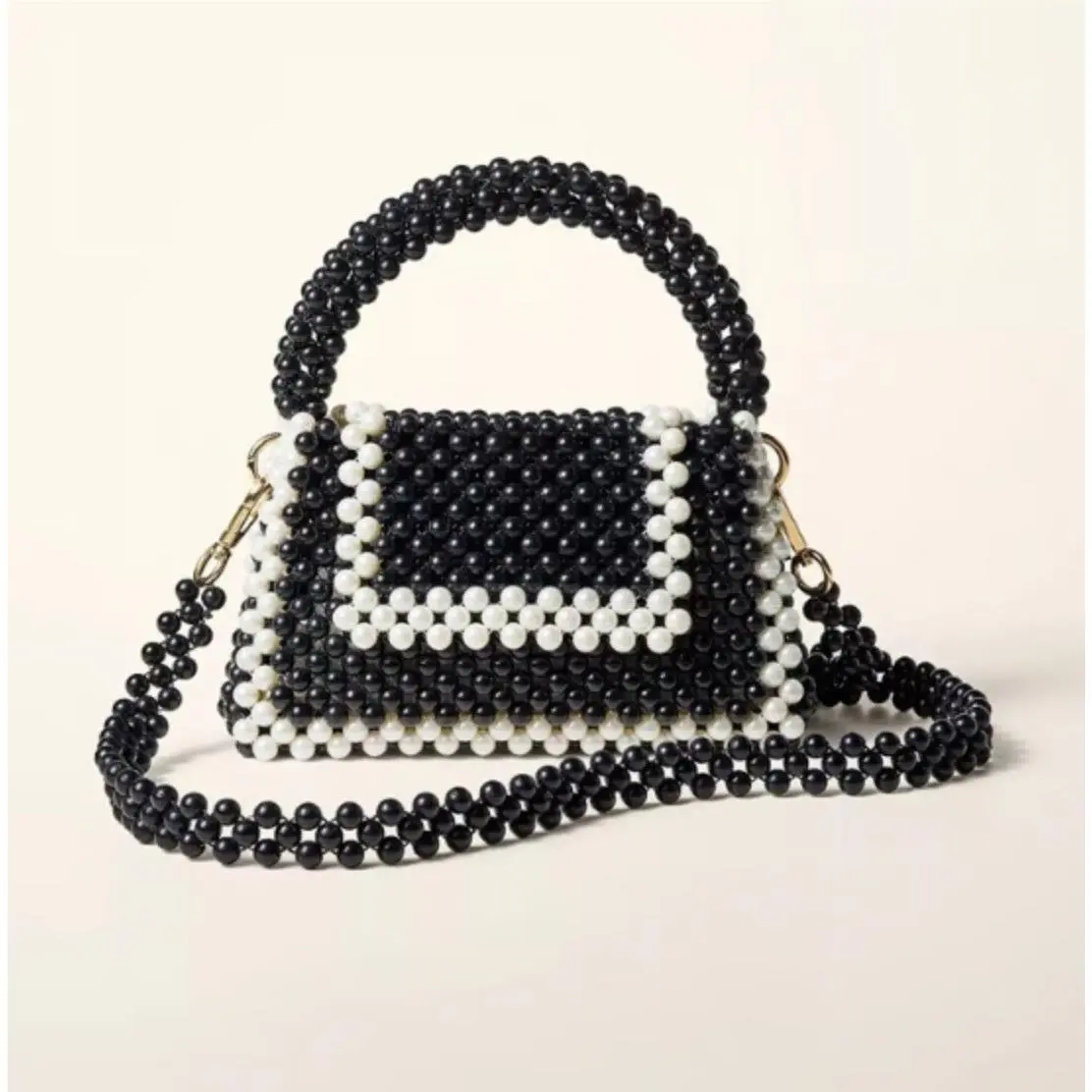 Target Kate Spade Pearl Bag Black and White Exclusive In Hand