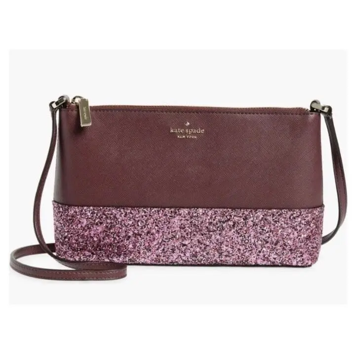 New Kate Spade New York Flash Crossbody Bag Dark Purple
