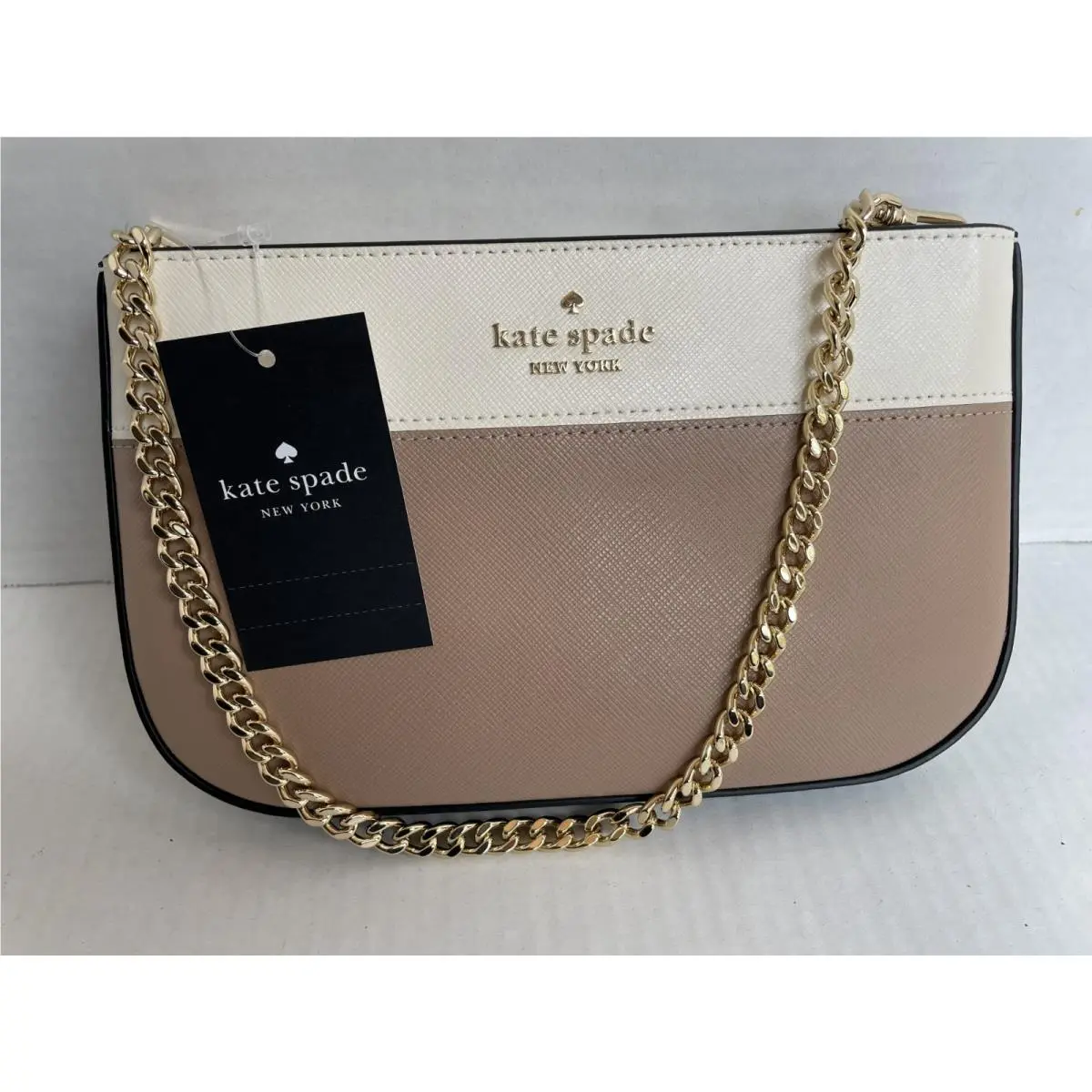 KI374 Madison Lilly Pochette Color-block brown/$249/NWT by Kate Spade
