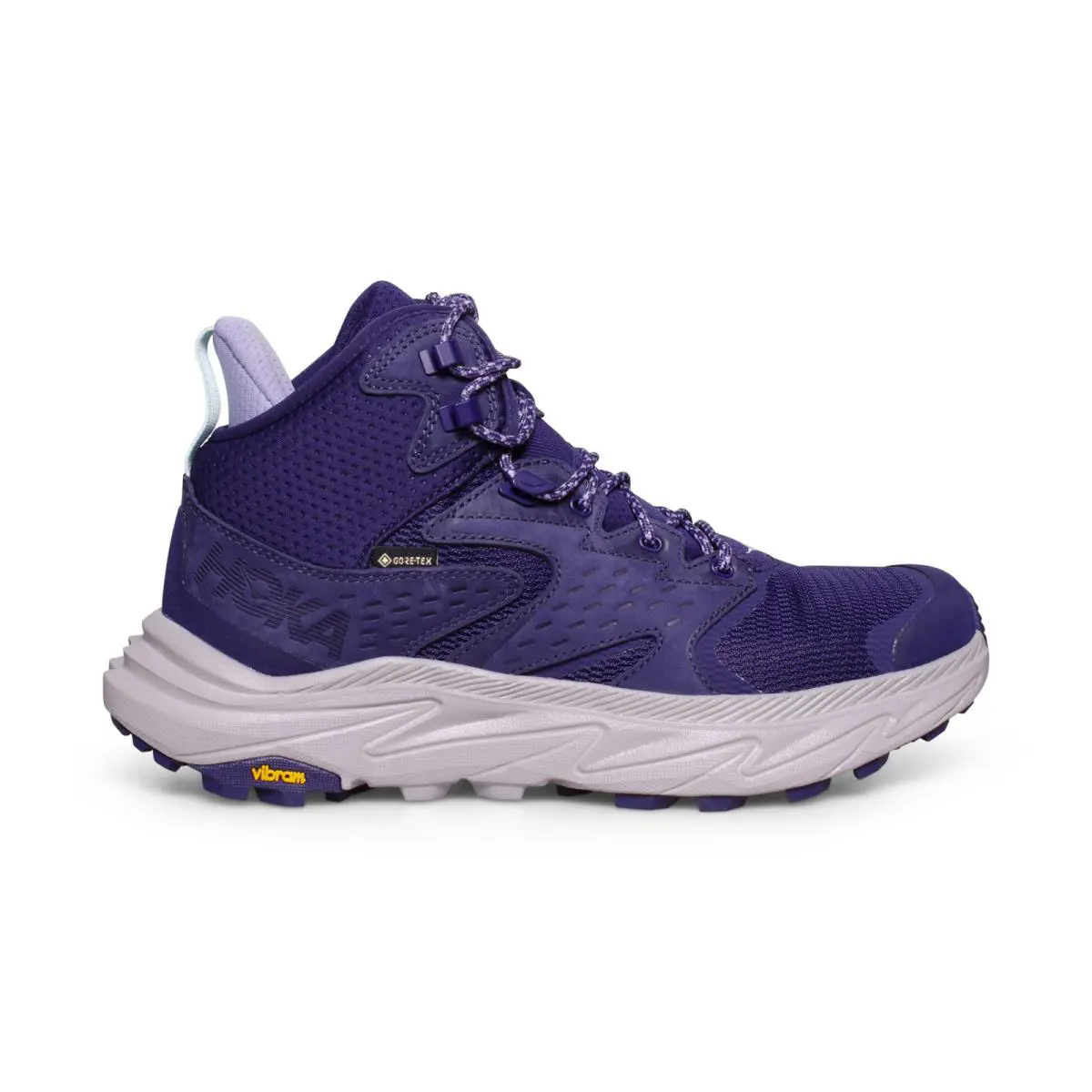 Hoka Anacapa 2 Mid Gtx Night Sky Opal Leather Hiking Women`s Boots Size US 7 - Night Sky Opal