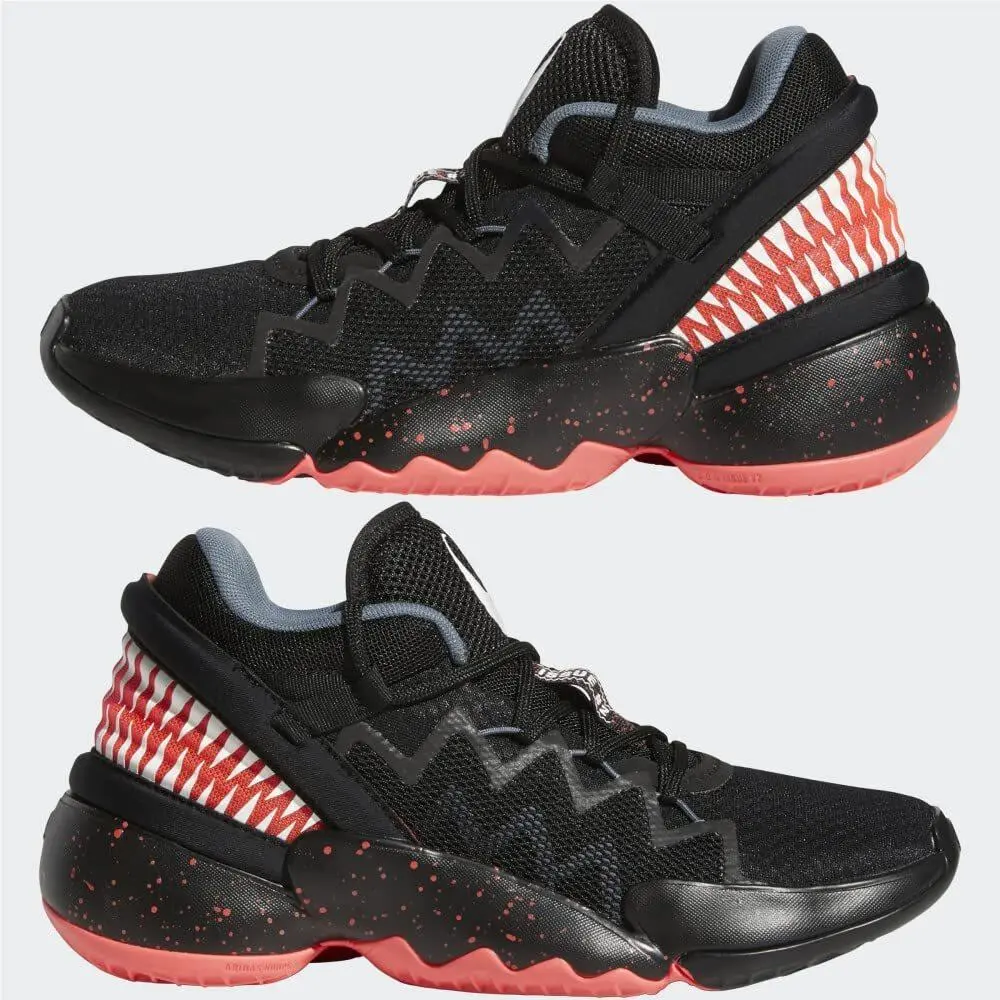 Adidas Kids Girls D.o.n. Issue 2 -basketball Sneakers Casual - Black Size 6.5