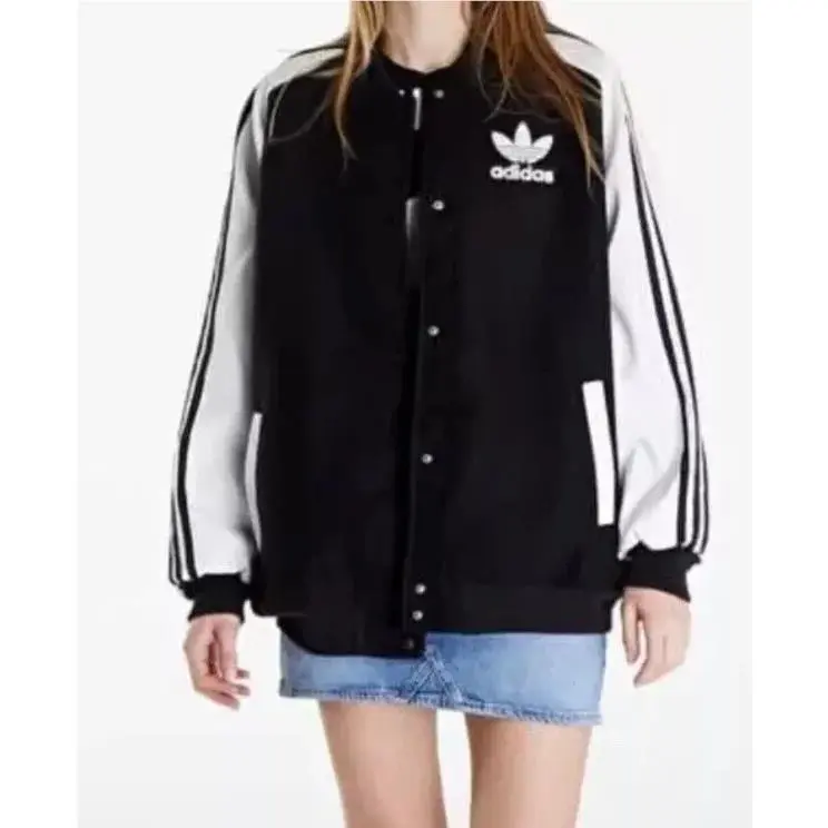 Adidas clothing - Adidas SST Oversized Varsity Jacket - IR5519 - White 0