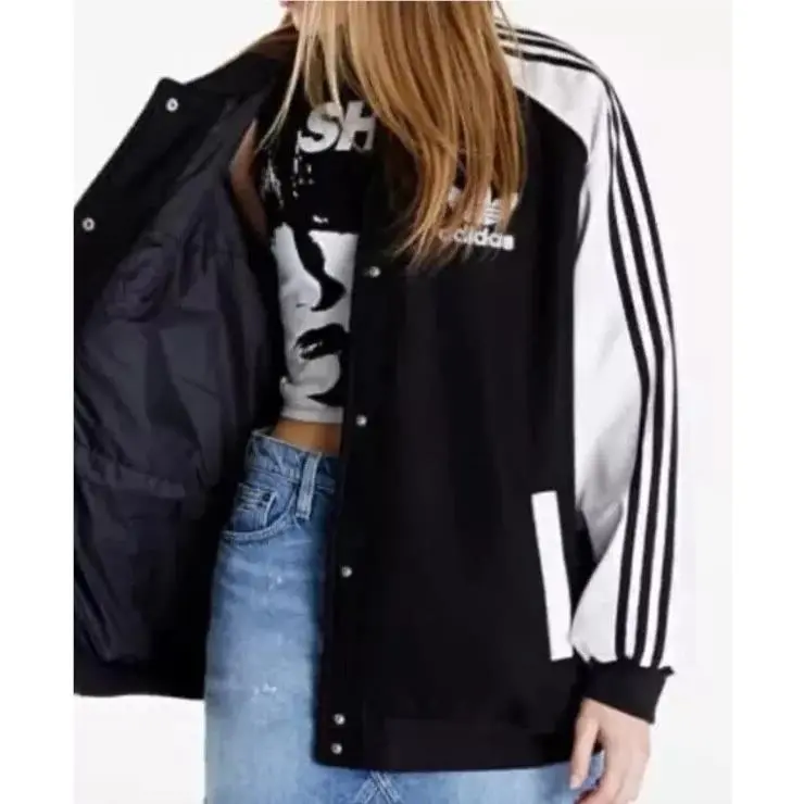 Adidas clothing - Adidas SST Oversized Varsity Jacket - IR5519 - White 3