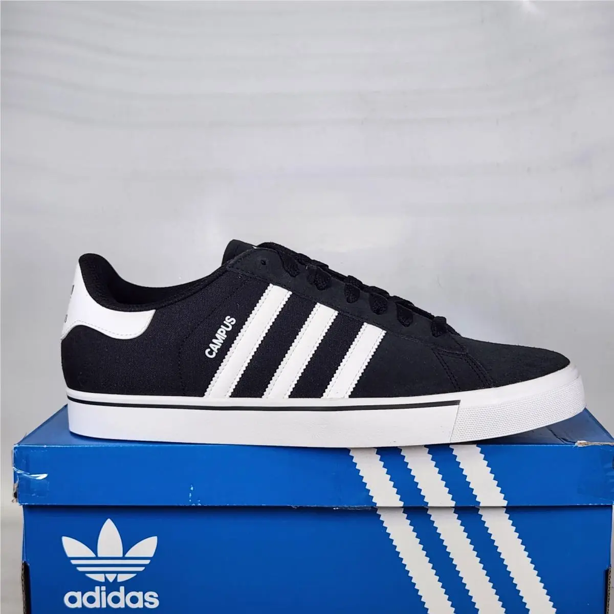 Campus Vulc Black White Shoes Men’s Size 11.5 Women’s Sz 12.5 by Adidas