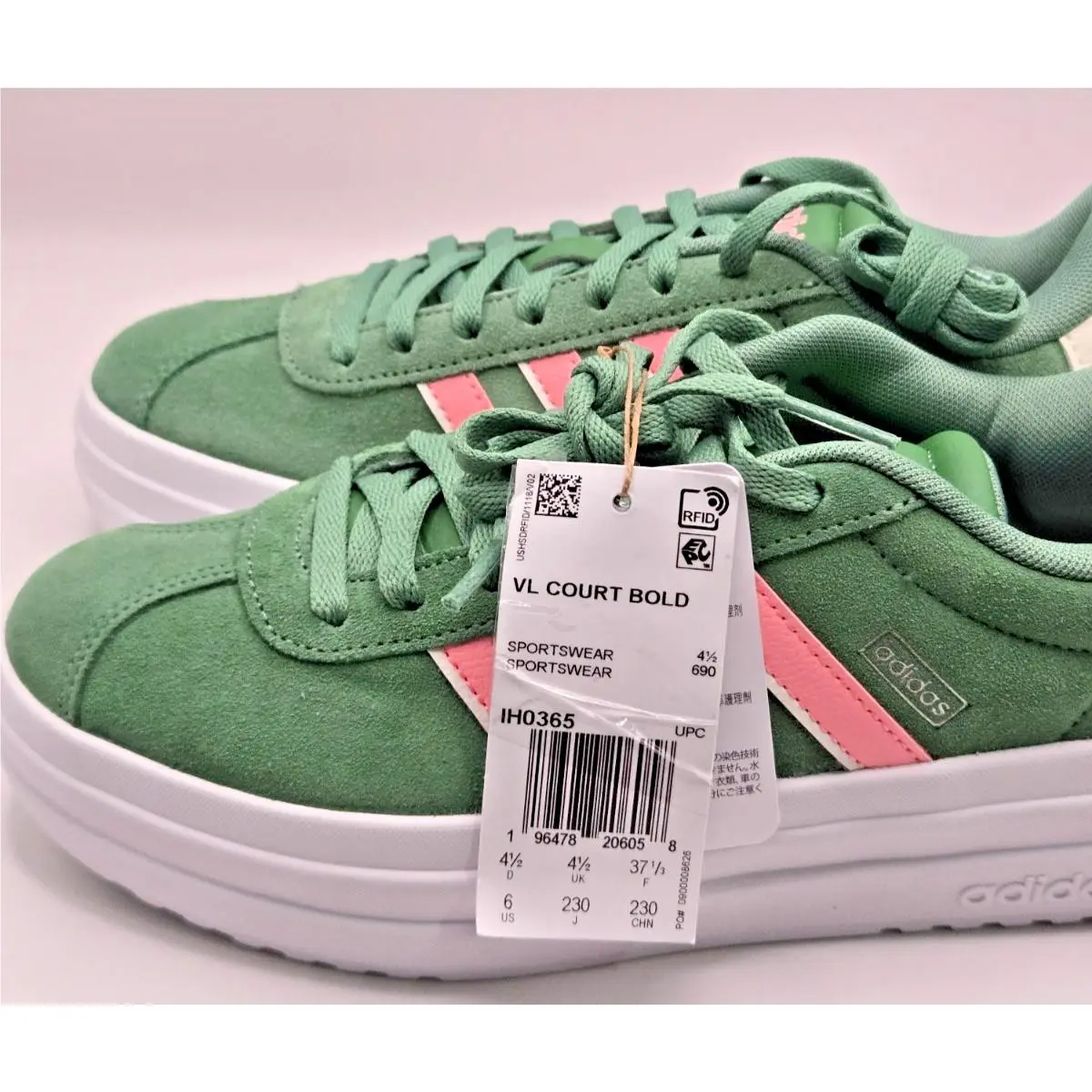 Adidas shoes - adidas Vl Court - Court - Adidas VL Court Bold - Green 3