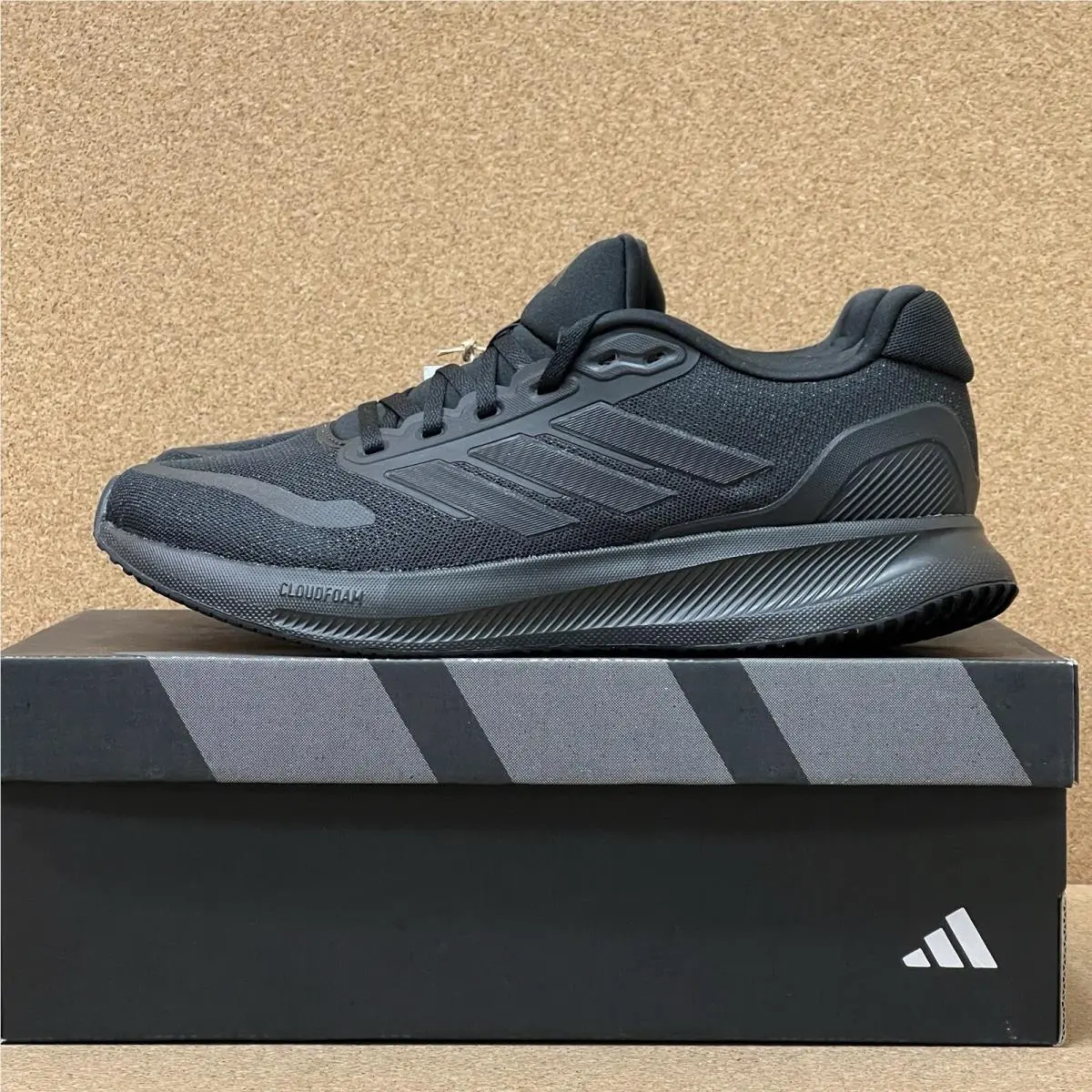 Adidas Runfalcon 5 Women`s Size 8 Running Shoes Core Black Athletic Sneakers
