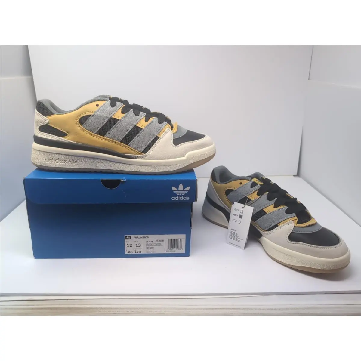 Adidas Originals Forum 2000 Shoes Men Sz 10 JS3158 Core Black / Oat / Off White