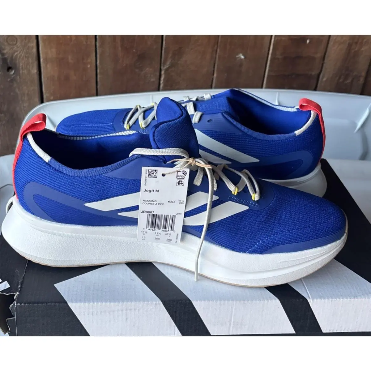 Jogit Blue Crystal White Mens Sz 12 Athletic Sneaker Ortholite Shoes by Adidas