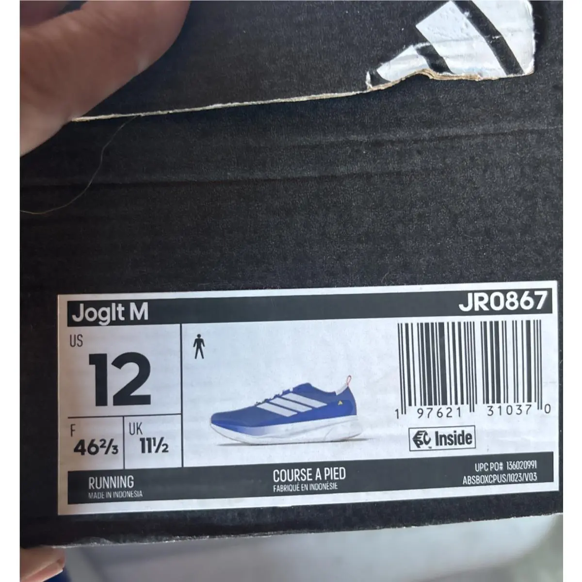 Adidas shoes - Adidas Jogit - Jogit - JR0867 - Blue, Manufacturer: Blue Crystal White (UPC: 0197621310370) 6