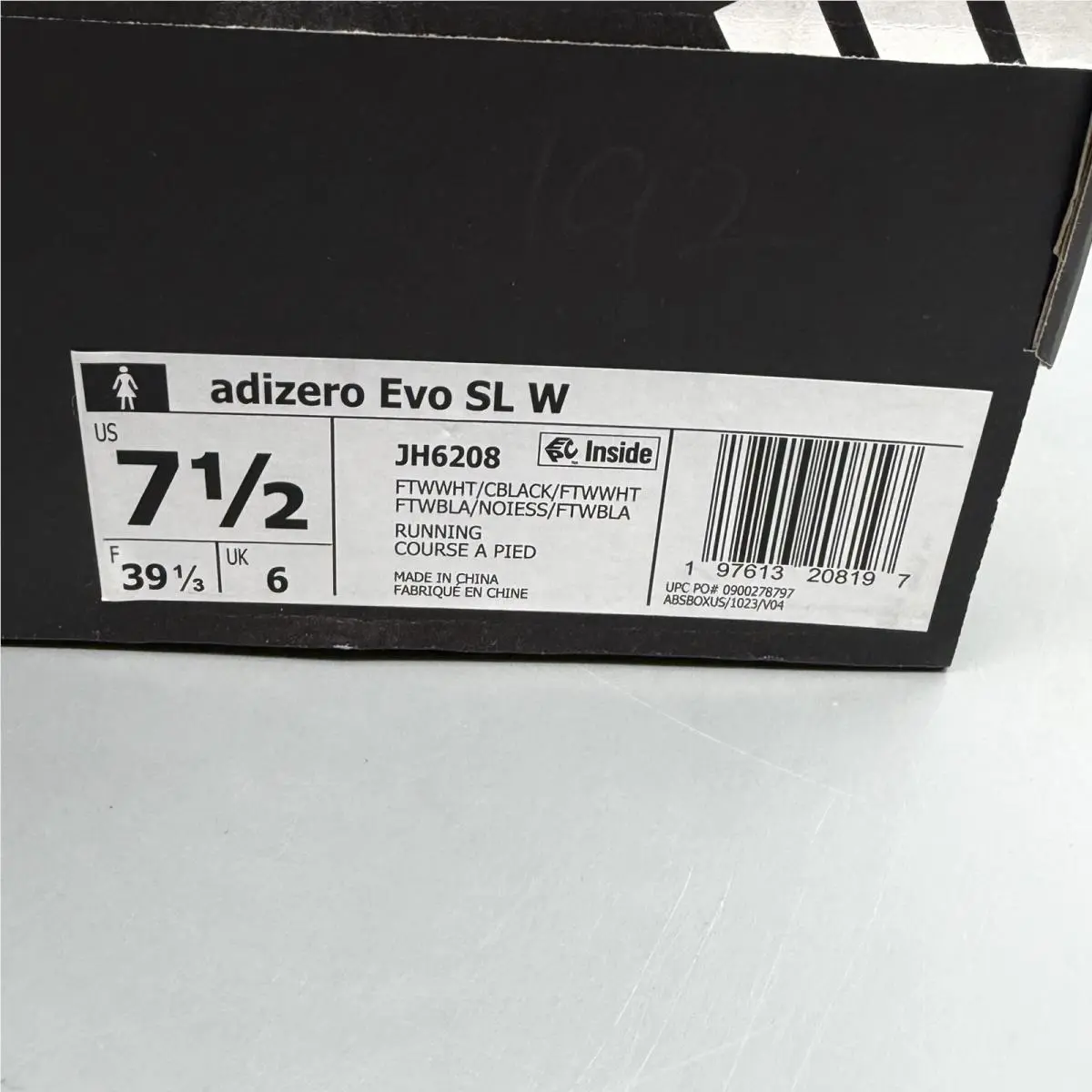 Adidas shoes - Adidas Adizero Evo SL - Adizero Evo - JH6208 - Black (UPC: 0197613208197) 12