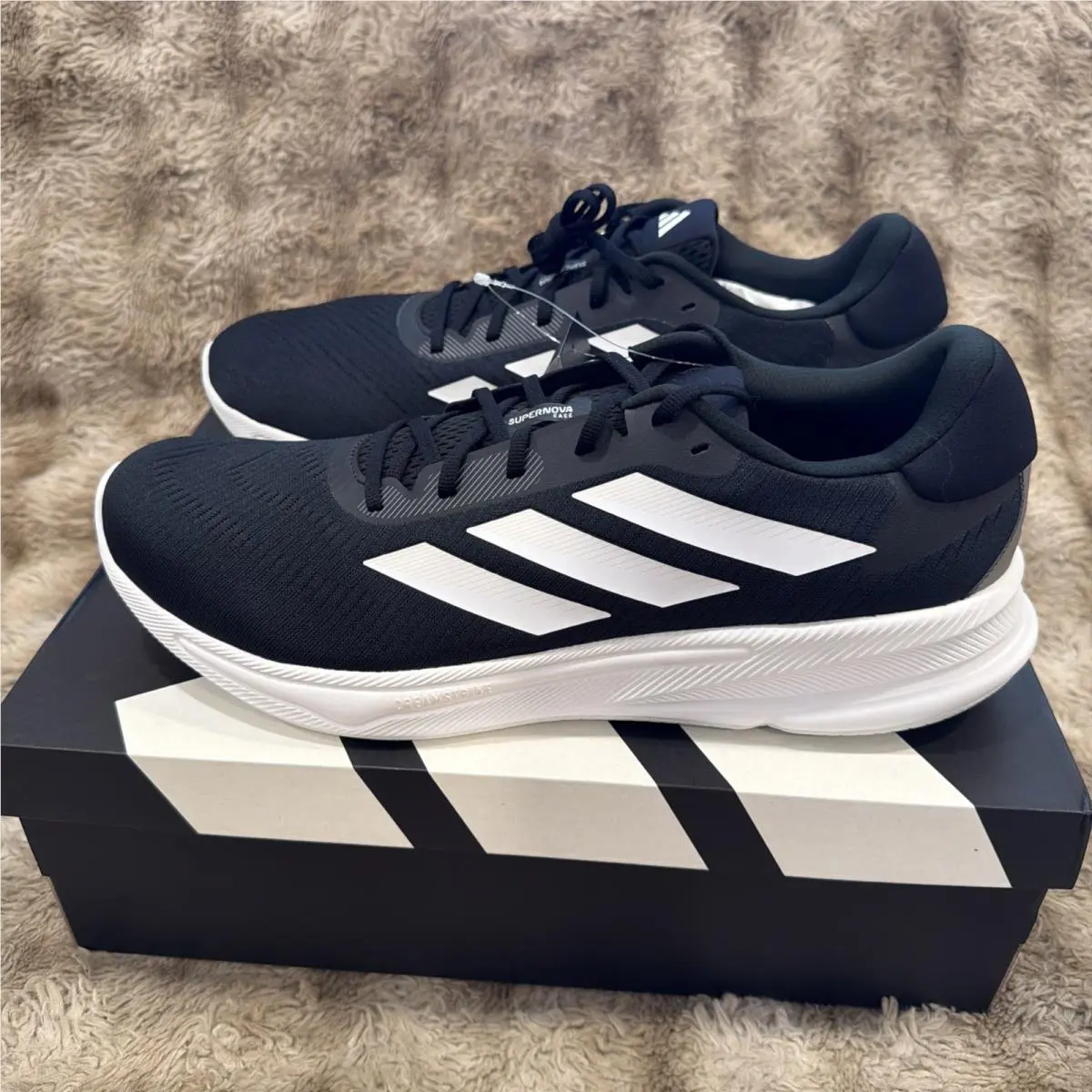 Adidas Supernova Ease M Running Shoes Size 14 Black and White