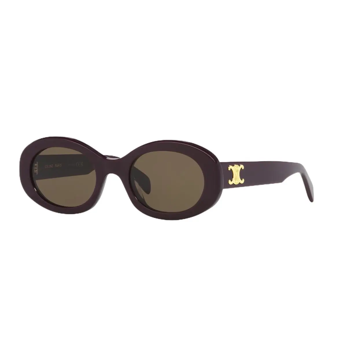 Brown Oval Ladies Sunglasses CL40194U 81E 52 by Celine