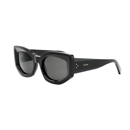 CL40277I 01A Shiny Black/grey Sunglasses 54-20-140 by Celine