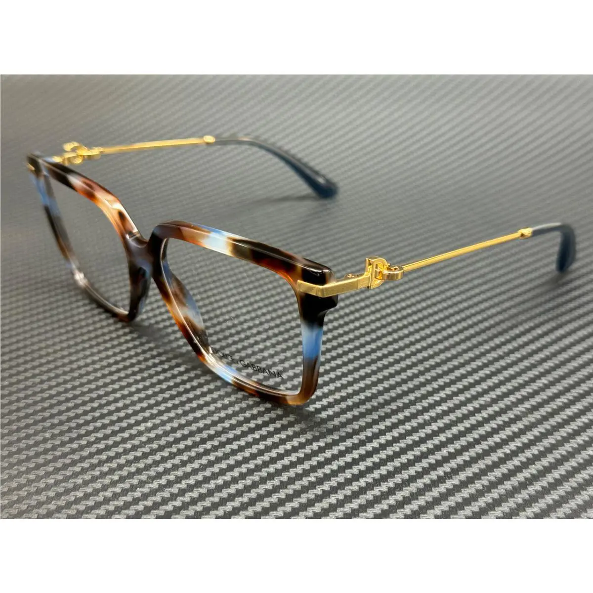 Dolce Gabbana DG3397 3443 Havana Blue Women`s 56 mm Eyeglasses