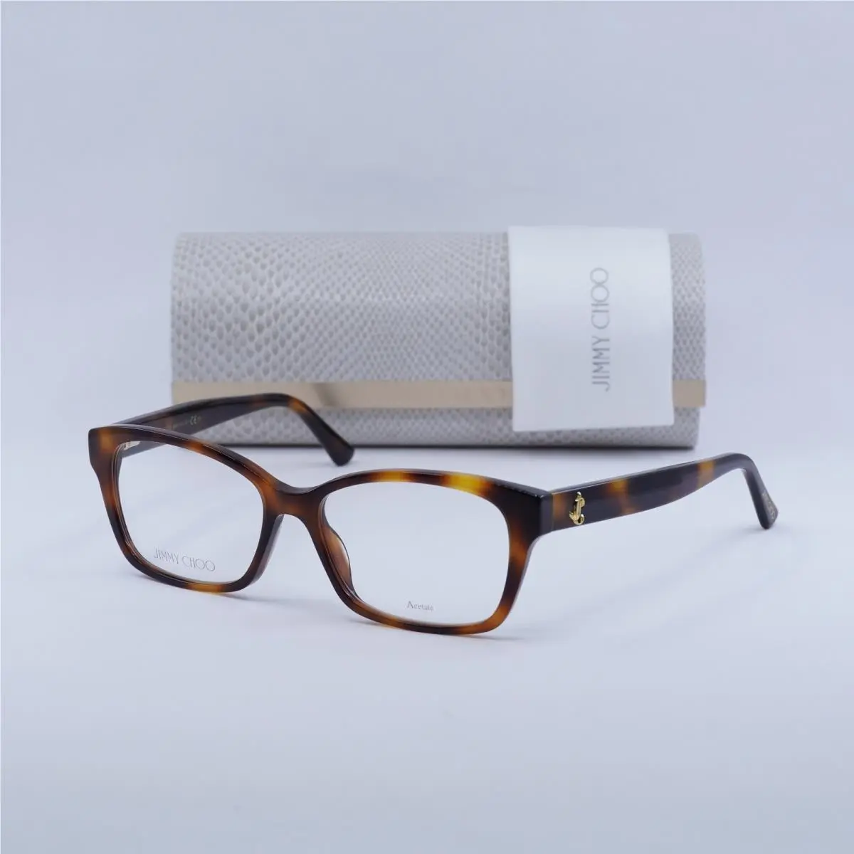 JC270 0086 00 Havana 53mm Eyeglasses by Jimmy Choo