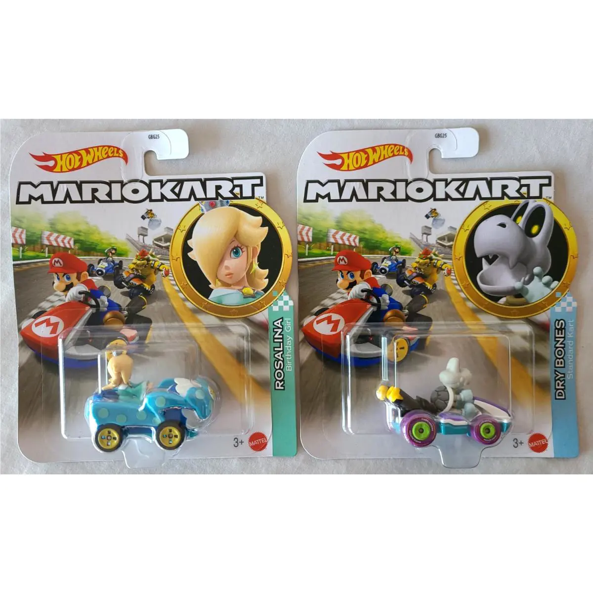 Hot Wheels Mario Kart Rosalina Birthday Girl Dry Bones 1:64 Htf