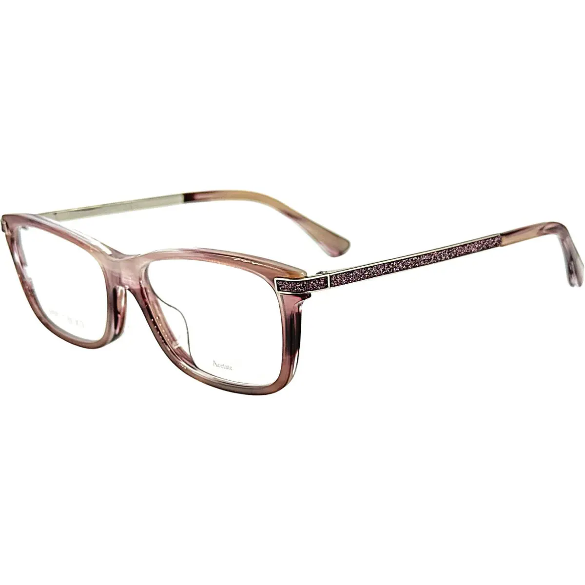 Jimmy Choo JC268G Womens Plastic Eyeglass Frame 0HR5 Light Pink Pearl 52-15