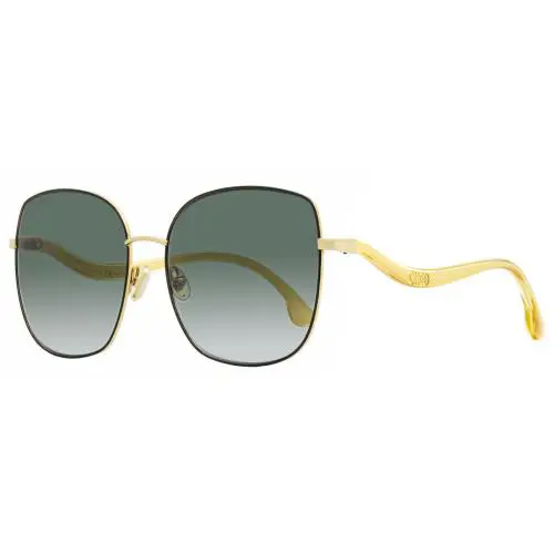 Jimmy Choo Square Mamie Sunglasses 0MAMIE/S 0RHL 60 Gold/black 60mm