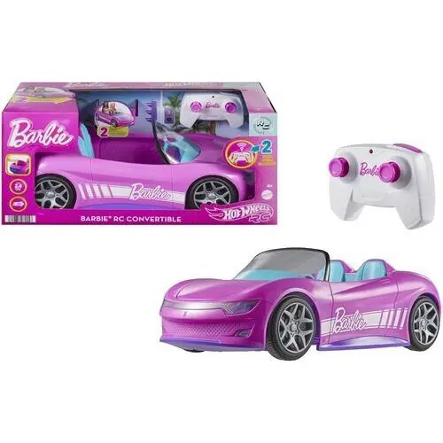WB Mattel - Hot Wheels R/c 1:12 Barbie Convertible Vehicle Toy Car