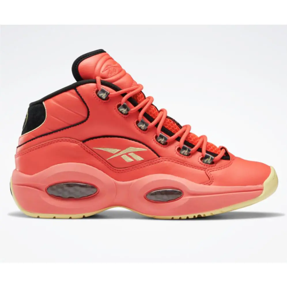 Reebok shoes - Reebok Question Mid - Question Mid - GV7093 - Red / Black / Yellow Filament, Manufacturer: Red / Black / Yellow Filament 0