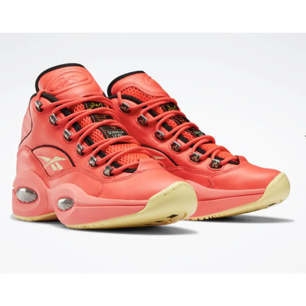 Reebok shoes - Reebok Question Mid - Question Mid - GV7093 - Red / Black / Yellow Filament, Manufacturer: Red / Black / Yellow Filament 11