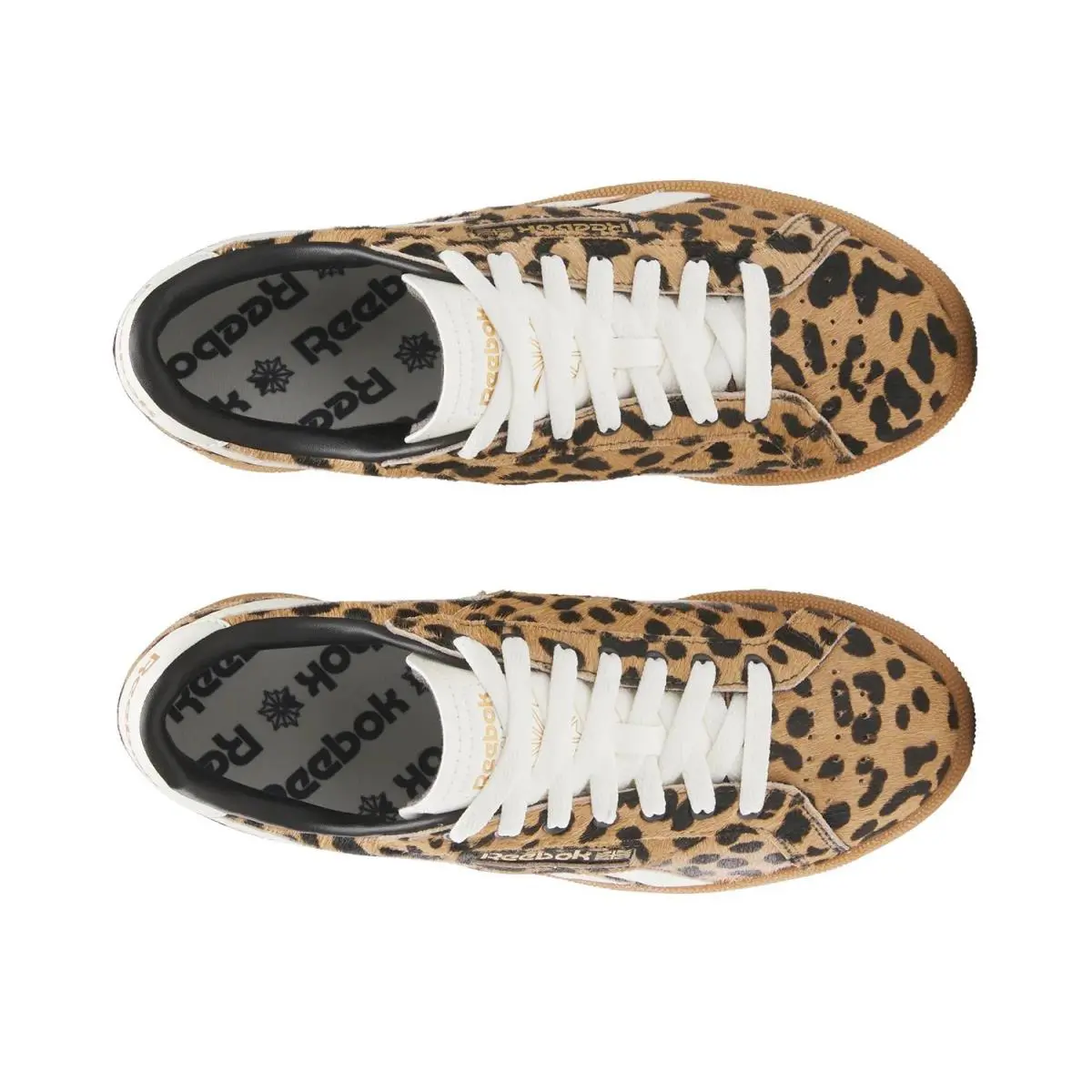 Reebok shoes - Tan/Black Leopard Print Calf Hair 3