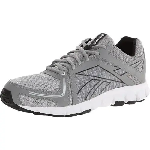 Reebok Mens Smoothflex Flyer M40347 Gray Lace Up Low Top Running Shoes Size 8.5 - Gray