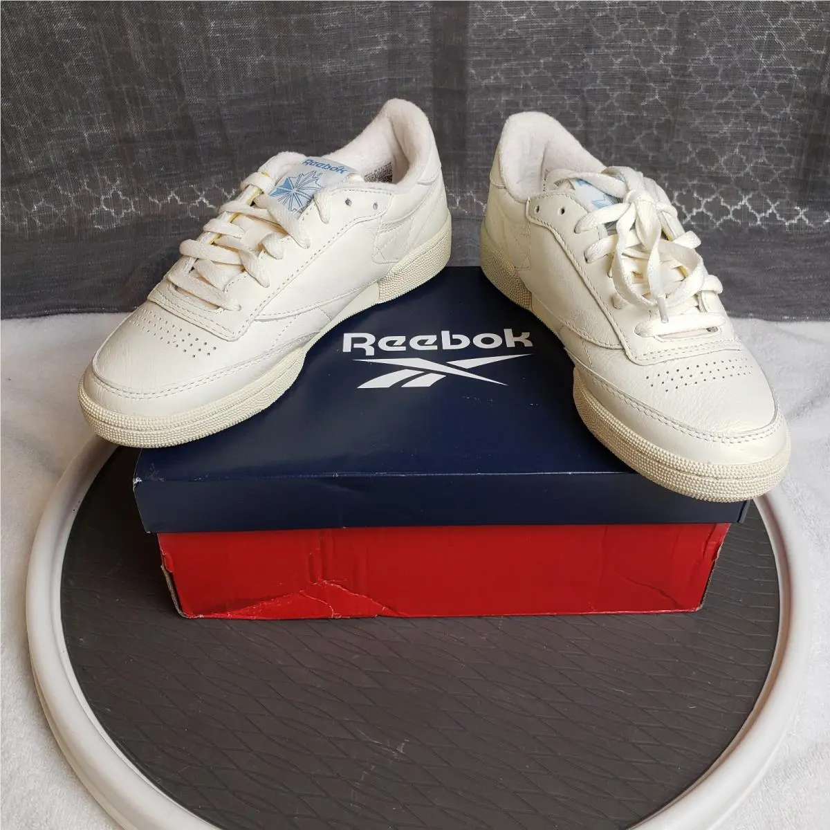 Reebok Club C 85 Vintage Unisex 5 White Leather Tennis Shoes 36.5 Eur Retrocore