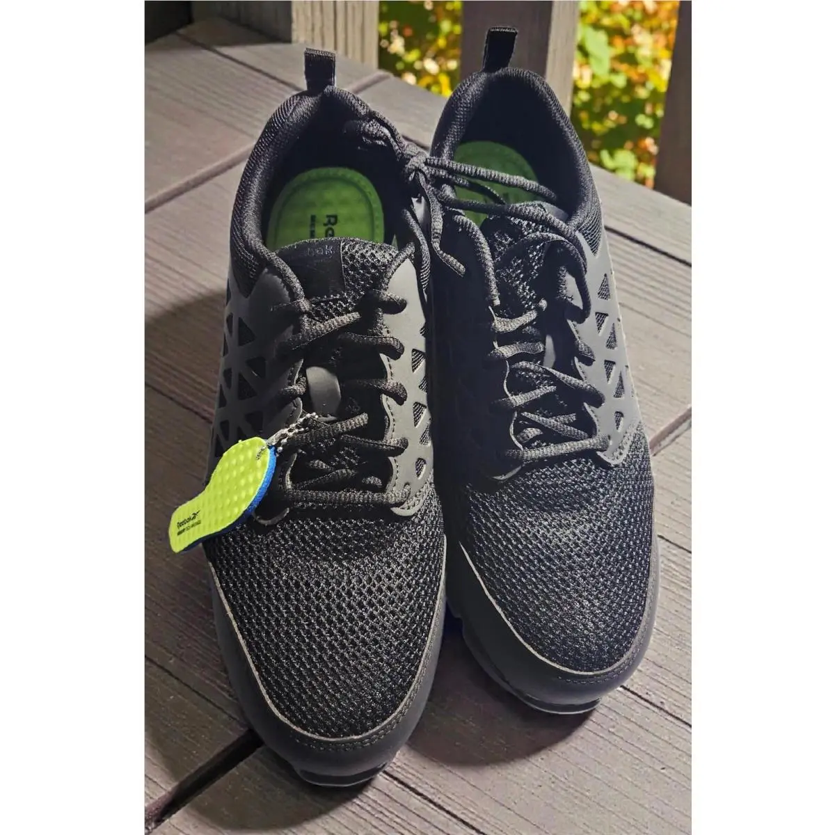 Reebok Sublite Cushion Work Men`s Athletic Work Shoe Black Boots RB4039 - 9.5 W