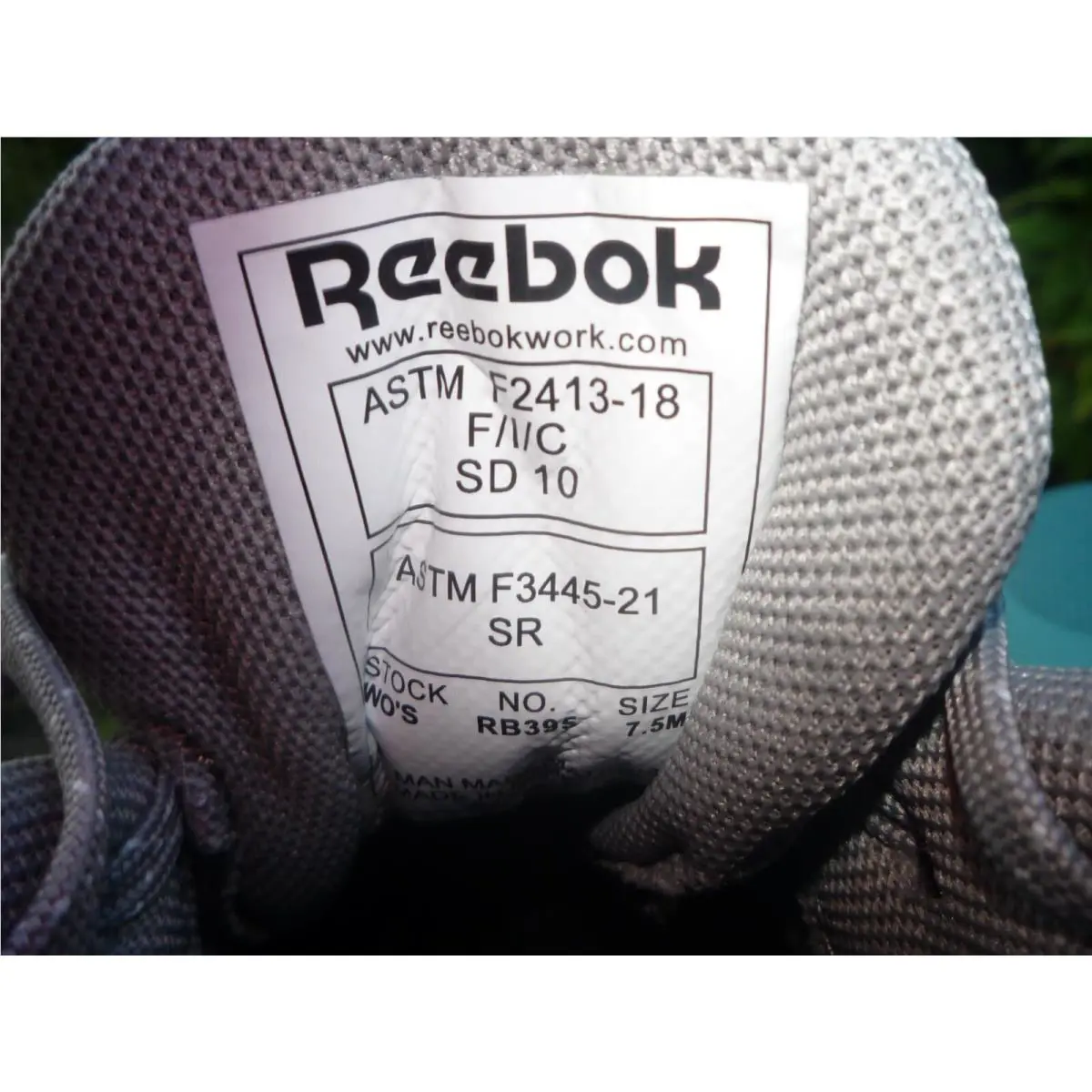Reebok shoes - RB395 - RB395 - Aqua (UPC: 690774613508) 9