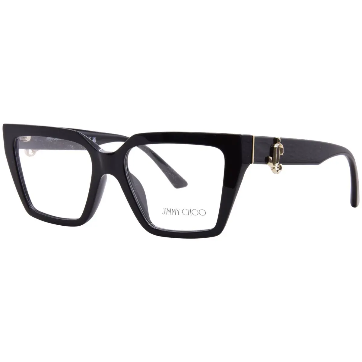 Jimmy Choo JC3017U 5000 Eyeglasses Frame Women`s Black Full Rim Cat Eye 52mm by Burberry