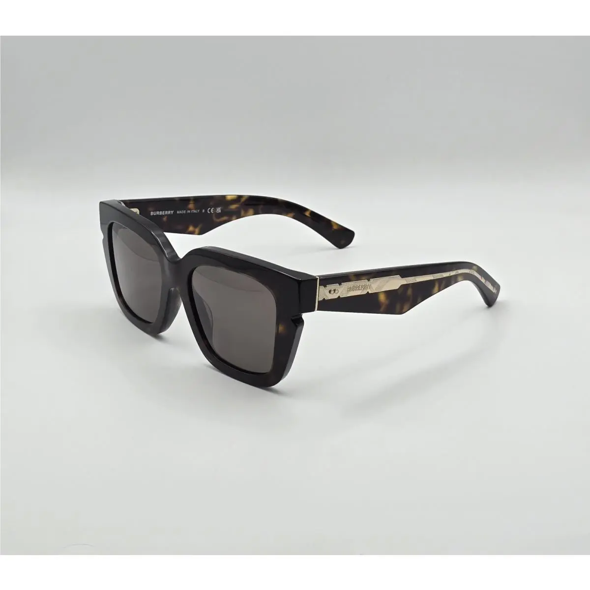 Burberry BE4453 3002/73 Dark Havana Frame Dark Brown 54 mm Women`s Sunglasses