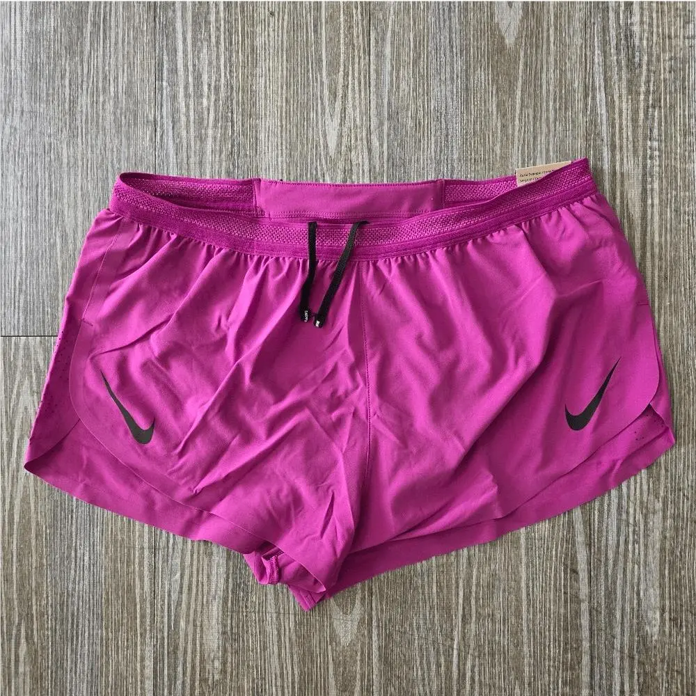 Nike Aeroswift Dri-fit Adv 2 Brief-lined Running Shorts Men`s L FN3349-518 Pink