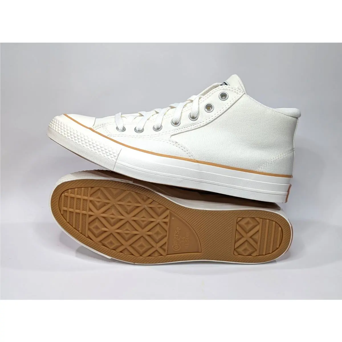 Converse shoes - Converse CTAS Malden Street Mid - A10513C - Egret/Gum 2