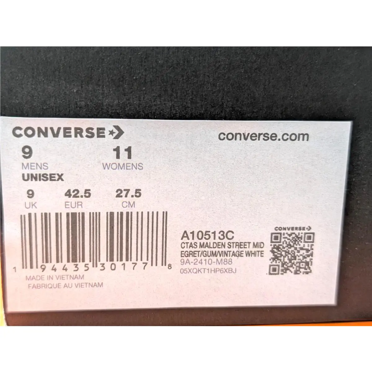 Converse shoes - Converse CTAS Malden Street Mid - A10513C - Egret/Gum 8