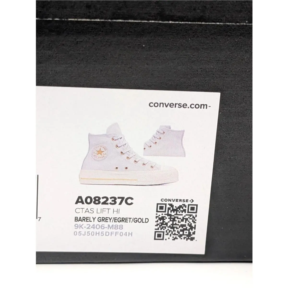 Converse shoes - Converse CTAS Lift Hi - CTAS Lift - A08237C - Barely Grey/Egret/Gold 16