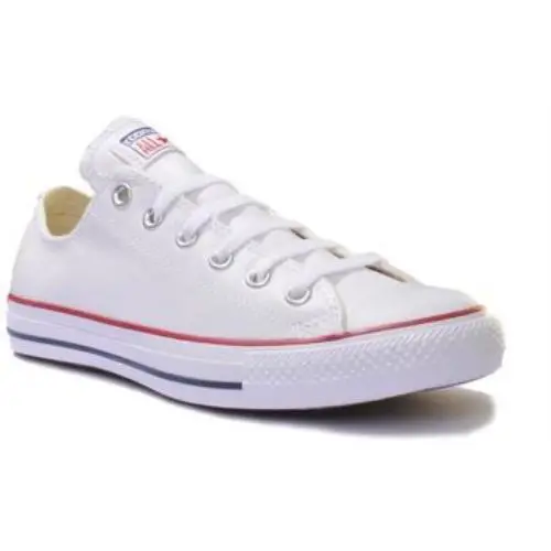 Converse 132173 All Star Leather Lace Up Junior Girls Sneaker In White US 1 - 13