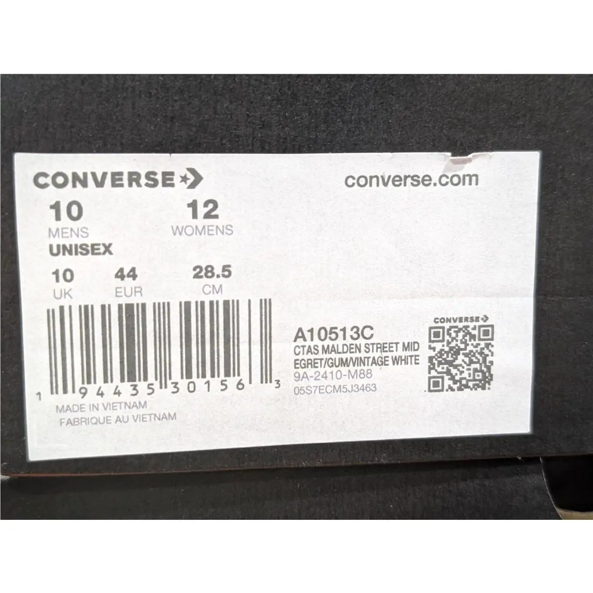 Converse shoes - Converse CTAS Malden Street Mid - A10513C - Egret/Gum 8