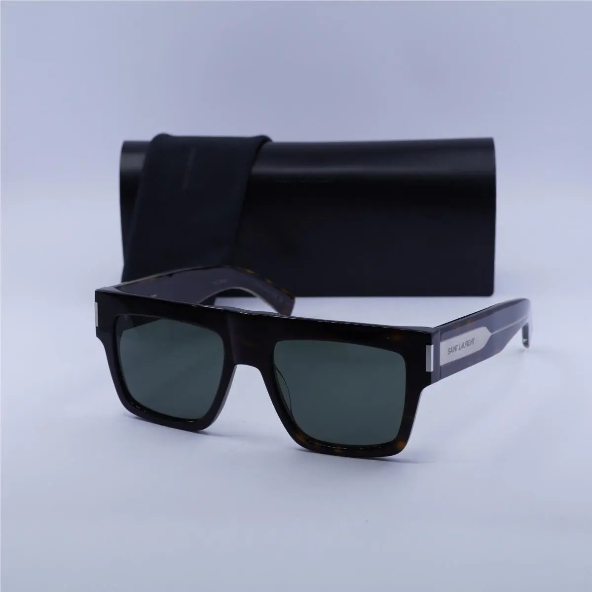 Saint Laurent SL628 003 Dark Havana/gray 55-19-145 Sunglasses by Yves Saint Laurent
