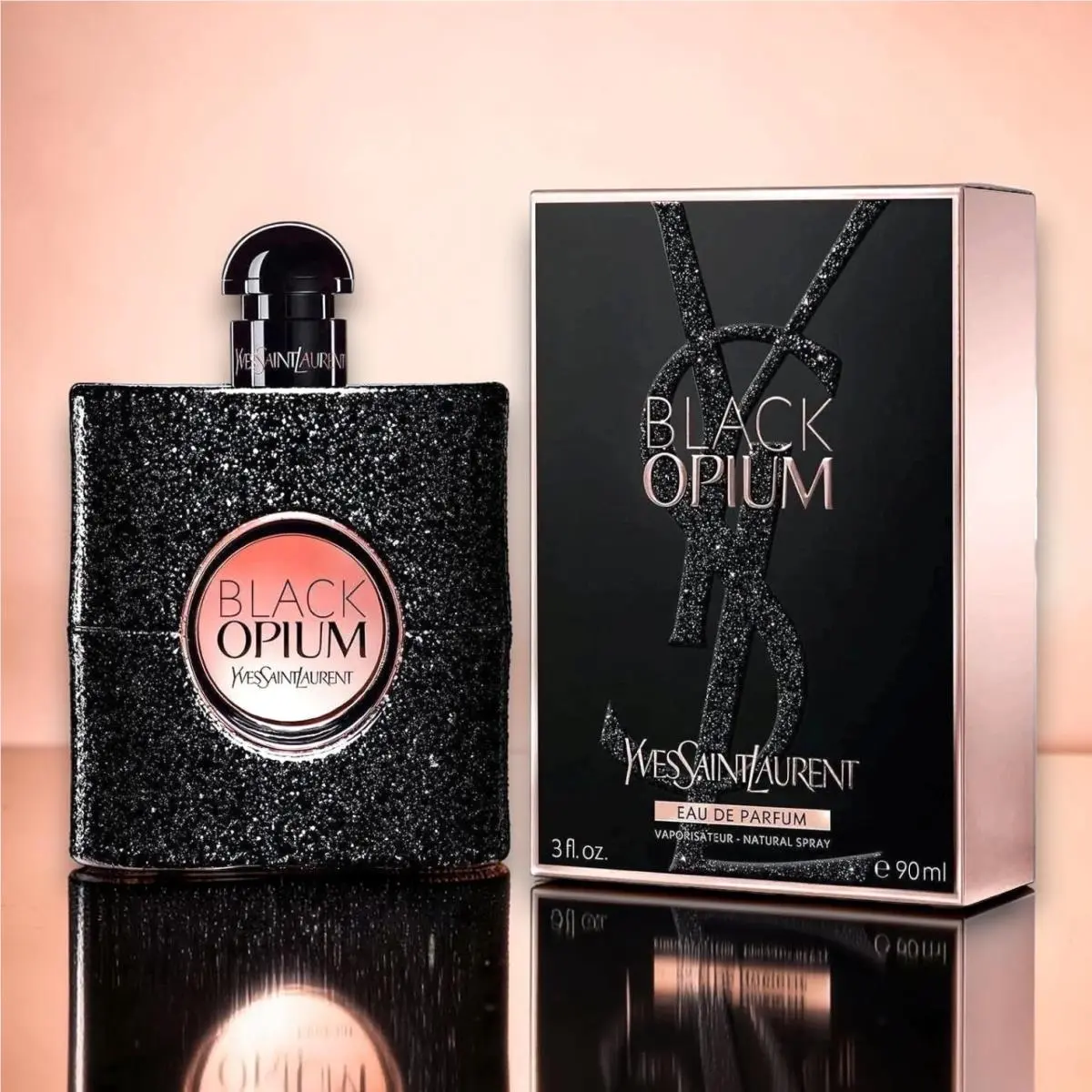 Black Opium by Ysl Yves Saint Laurent Edp Eau De Parfum 3 oz