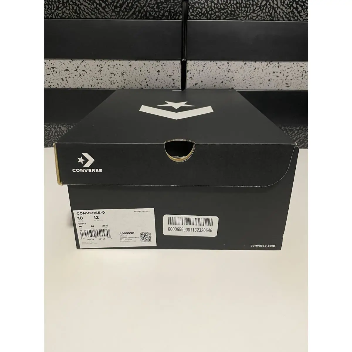 Converse shoes - Converse Chuck Taylor All Star High Leather - A05593C - Egret/Vintage White/White (UPC: 0194434551570) 5