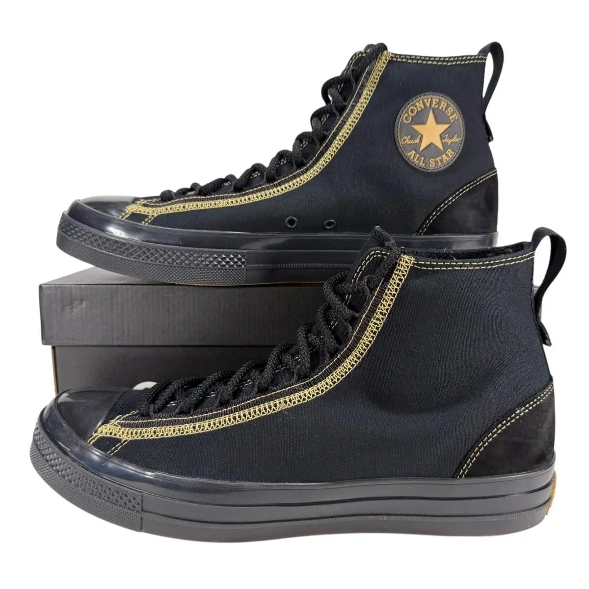 Converse Chuck Taylor CX Explorer EXP2 Hi Sneaker A12871C Black Gold Men`s 13