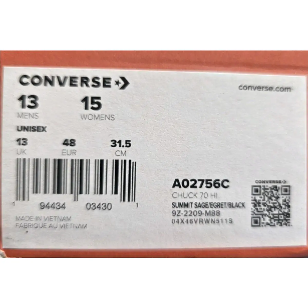 Converse shoes - Converse Chuck 70 Hi - Chuck - A02756c - Summit Sage 6