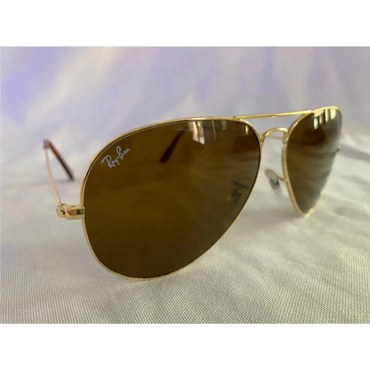 Ray-ban Aviator Sunglasses RB3026 62mm Large Gold Frame Brown Lenses 001/33