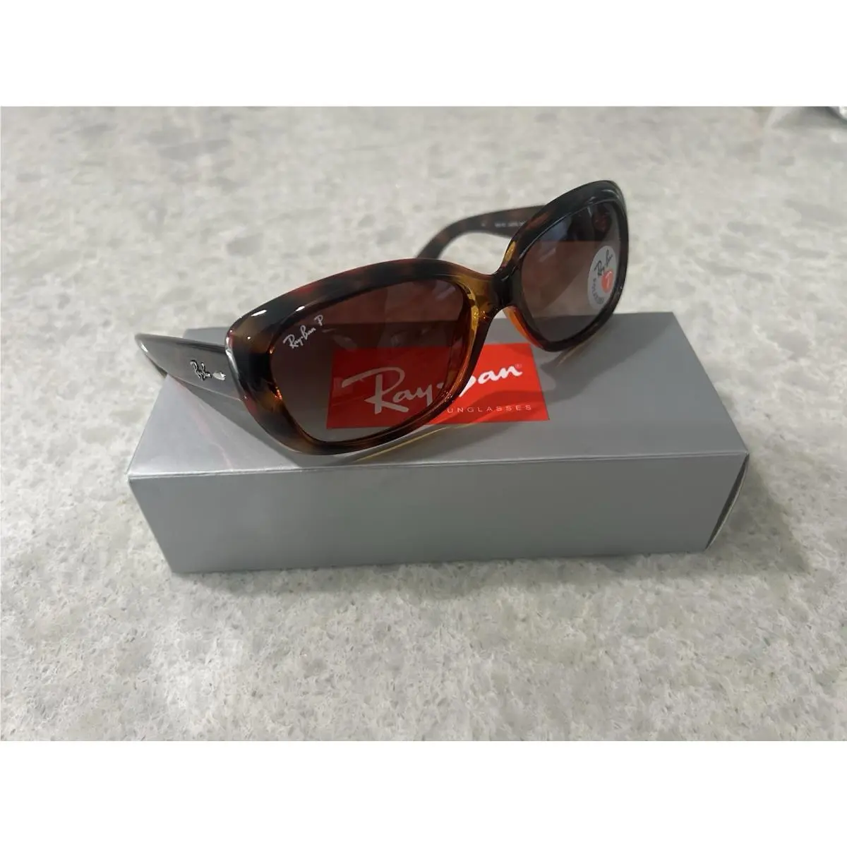 Ray-ban Jackie Ohh Light Havana/brown Gradient 58 mm Sunglasses RB4101