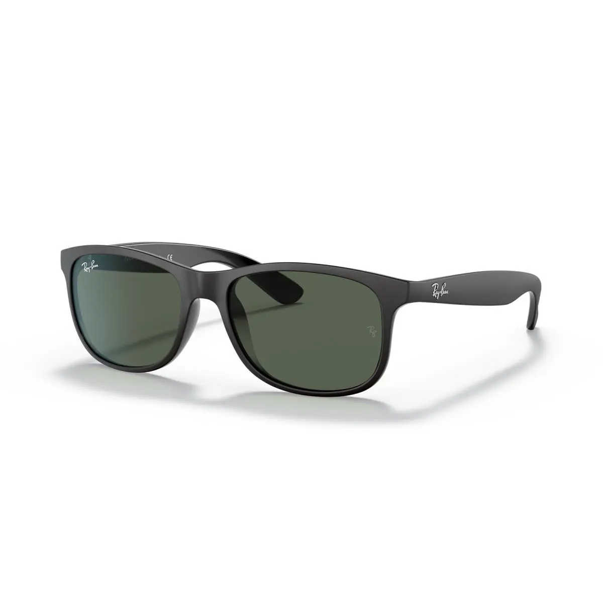 Ray-ban Andy Matte Black/green 55 mm Sunglasses RB4202 606971 55-17