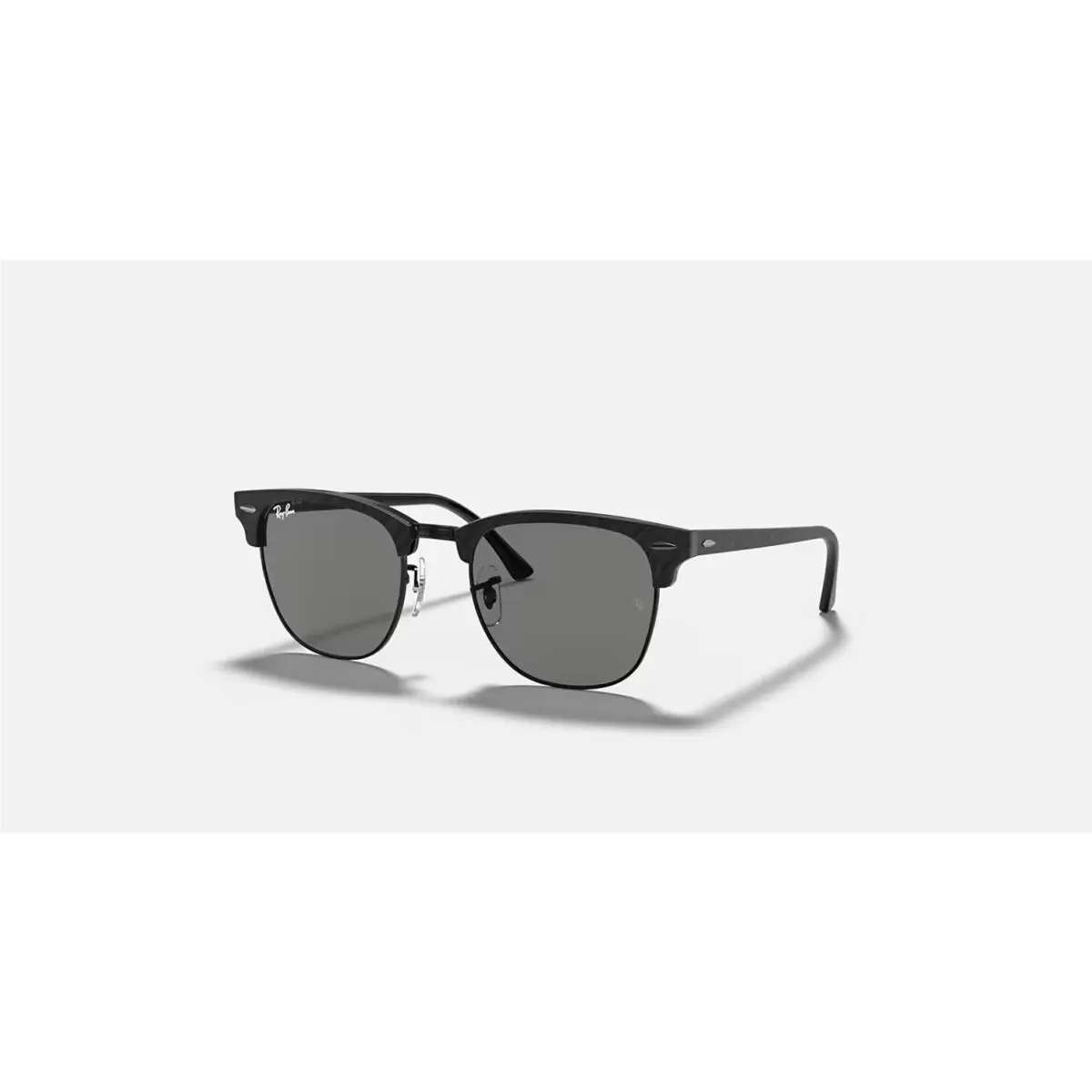 Ray-ban Clubmaster Marble Black/dark Grey 49 mm Sunglasses RB3016 1305B1 49-21