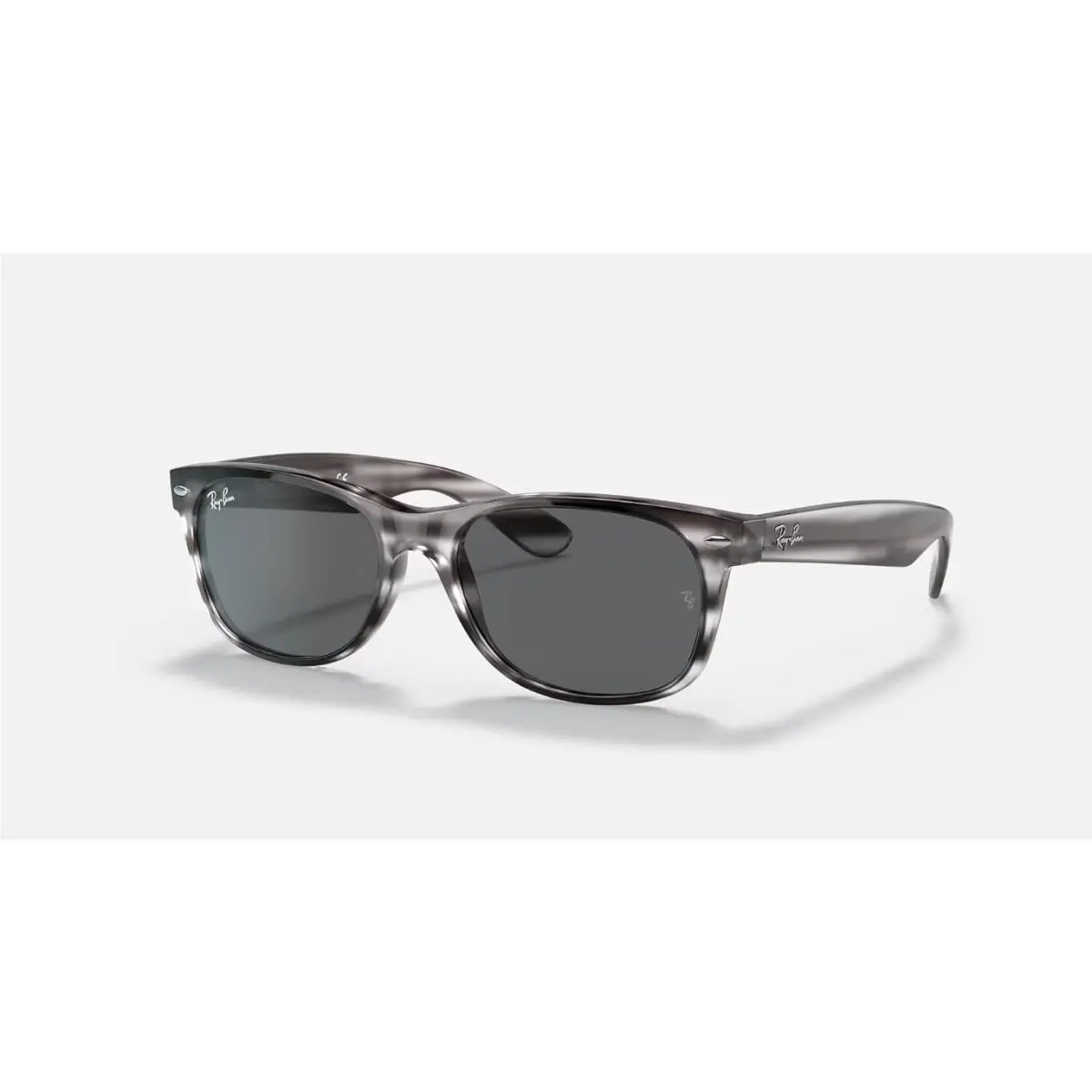 Ray-ban New Wayfarer Color Mix Rayban Wayfarer Color Mix Striped Grey/dark Grey 55mm Sunglasses RB2132 6430